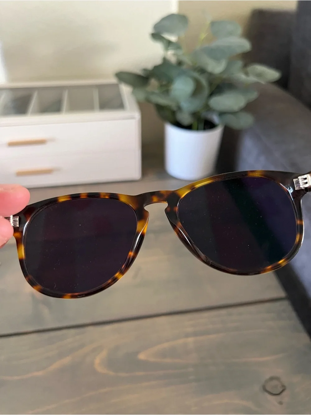 Zenni Van der Rohe Aviator Tortoise Green Mirror Sunglasses
